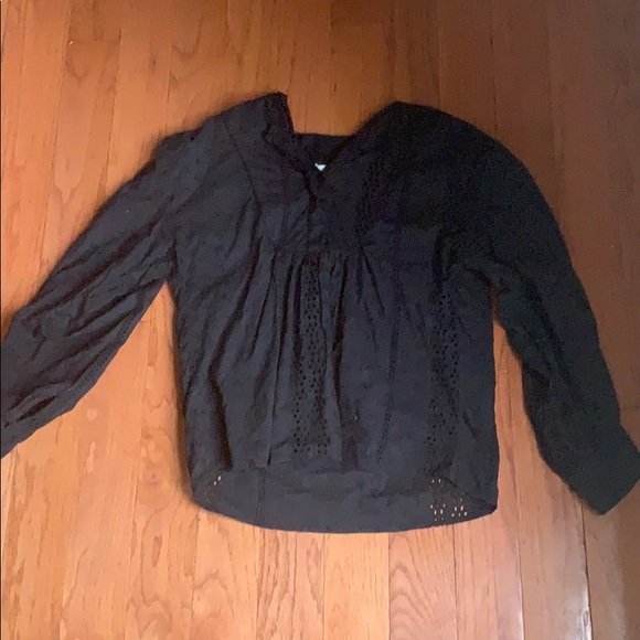H&M Tops - Black blouse with floral cutouts! H&M Tops - Black blouse with floral cutouts!